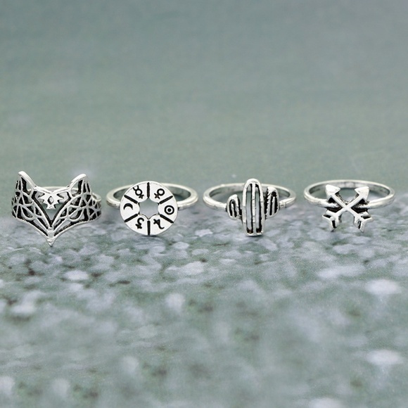 **SUNNIVA* 12-Pc Silver Animal Fashion Ring Set - Picture 9 of 10
